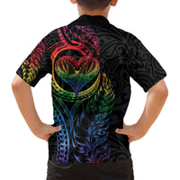 New Zealand Pride Hawaiian Shirt Takatapui Rainbow Fern LT7 - Polynesian Pride