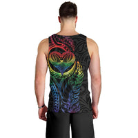 New Zealand Pride Men Tank Top Takatapui Rainbow Fern