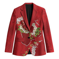 Hawaii Island Flowers Lei Blazer Ohia Lehua Scarlet Red