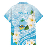 Guam Chamorro Guasali Flowers Hawaiian Shirt Aqua Gradient LT7 - Polynesian Pride