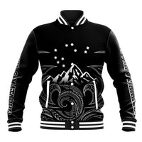 Personalised New Zealand Baseball Jacket Maori Te Iwa o Matariki LT7 Unisex Black - Polynesian Pride