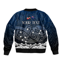 Personalised New Zealand Bomber Jacket Matariki Maori Patterns - Gradient LT7 - Polynesian Pride