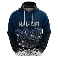 Personalised New Zealand Hoodie Matariki Maori Patterns Gradient LT7 - Polynesian Pride