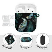 Aotearoa Maori Mahuru AirPods Case Spring Time - Paua Shell Green LT7 - Polynesian Pride