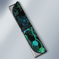 Aotearoa Maori Mahuru Auto Sun Shade Spring Time - Paua Shell Green LT7 - Polynesian Pride