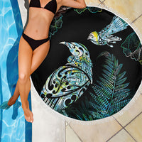Aotearoa Maori Mahuru Beach Blanket Spring Time - Paua Shell Green LT7 - Polynesian Pride
