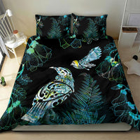 Aotearoa Maori Mahuru Bedding Set Spring Time - Paua Shell Green LT7 - Polynesian Pride