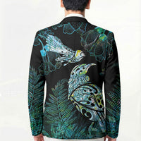 Aotearoa Maori Mahuru Blazer Spring Time - Paua Shell Green LT7 - Polynesian Pride