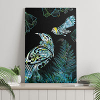 Aotearoa Maori Mahuru Canvas Wall Art Spring Time - Paua Shell Green LT7 - Polynesian Pride