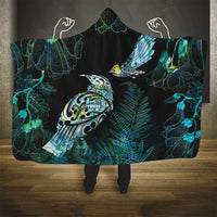 Aotearoa Maori Mahuru Hooded Blanket Spring Time - Paua Shell Green LT7 - Polynesian Pride
