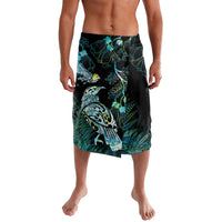 Aotearoa Maori Mahuru Lavalava Spring Time - Paua Shell Green LT7 Black - Polynesian Pride