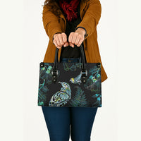 Aotearoa Maori Mahuru Leather Bag Spring Time - Paua Shell Green LT7 - Polynesian Pride