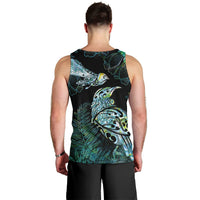 Aotearoa Maori Mahuru Men Tank Top Spring Time - Paua Shell Green LT7 - Polynesian Pride