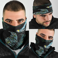 Aotearoa Maori Mahuru Neck Gaiter Spring Time - Paua Shell Green LT7 - Polynesian Pride