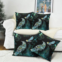 Aotearoa Maori Mahuru Pillow Cover Spring Time - Paua Shell Green LT7 - Polynesian Pride