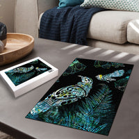 Aotearoa Maori Mahuru Puzzle Spring Time - Paua Shell Green LT7 - Polynesian Pride