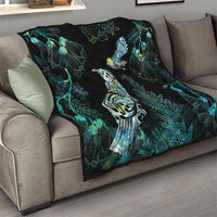 Aotearoa Maori Mahuru Quilt Spring Time - Paua Shell Green LT7 - Polynesian Pride