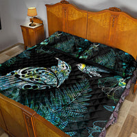 Aotearoa Maori Mahuru Quilt Bed Set Spring Time - Paua Shell Green LT7 - Polynesian Pride