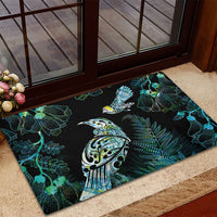 Aotearoa Maori Mahuru Rubber Doormat Spring Time - Paua Shell Green LT7 - Polynesian Pride