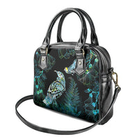 Aotearoa Maori Mahuru Shoulder Handbag Spring Time - Paua Shell Green LT7 - Polynesian Pride