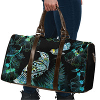 Aotearoa Maori Mahuru Travel Bag Spring Time - Paua Shell Green LT7 - Polynesian Pride