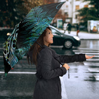 Aotearoa Maori Mahuru Umbrella Spring Time - Paua Shell Green LT7 - Polynesian Pride