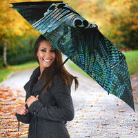 Aotearoa Maori Mahuru Umbrella Spring Time - Paua Shell Green LT7 - Polynesian Pride