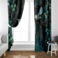 Aotearoa Maori Mahuru Window Curtain Spring Time - Paua Shell Green LT7 - Polynesian Pride