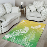 Aotearoa Maori Mahuru Tui With Pikawakawa Area Rug Spring Time LT7 - Polynesian Pride