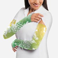Aotearoa Maori Mahuru Tui With Pikawakawa Arm Sleeves Spring Time LT7 - Polynesian Pride