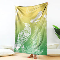Aotearoa Maori Mahuru Tui With Pikawakawa Blanket Spring Time LT7 - Polynesian Pride