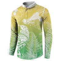 Aotearoa Maori Mahuru Tui With Pikawakawa Button Sweatshirt Spring Time LT7 - Polynesian Pride