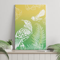Aotearoa Maori Mahuru Tui With Pikawakawa Canvas Wall Art Spring Time LT7 - Polynesian Pride