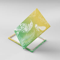 Aotearoa Maori Mahuru Tui With Pikawakawa Canvas Wall Art Spring Time LT7 With Frame Green - Polynesian Pride
