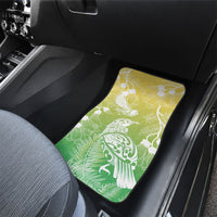 Aotearoa Maori Mahuru Tui With Pikawakawa Car Mats Spring Time LT7 - Polynesian Pride