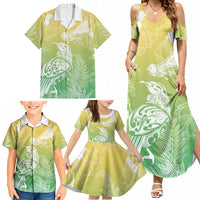 Aotearoa Maori Mahuru Tui With Pikawakawa Family Matching Summer Maxi Dress and Hawaiian Shirt Spring Time LT7 - Polynesian Pride