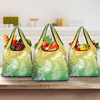 Aotearoa Maori Mahuru Tui With Pikawakawa Grocery Bag Spring Time LT7 3-pack One Size Green - Polynesian Pride