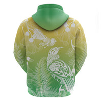 Aotearoa Maori Mahuru Tui With Pikawakawa Hoodie Spring Time LT7 - Polynesian Pride