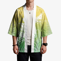 Aotearoa Maori Mahuru Tui With Pikawakawa Kimono Spring Time LT7 - Polynesian Pride