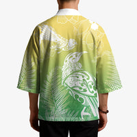 Aotearoa Maori Mahuru Tui With Pikawakawa Kimono Spring Time LT7 - Polynesian Pride