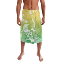 Aotearoa Maori Mahuru Tui With Pikawakawa Lavalava Spring Time LT7 Green - Polynesian Pride
