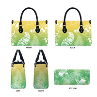 Aotearoa Maori Mahuru Tui With Pikawakawa Leather Bag Spring Time LT7 - Polynesian Pride