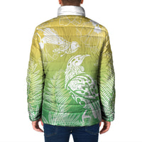 Aotearoa Maori Mahuru Tui With Pikawakawa Padded Jacket Spring Time LT7 - Polynesian Pride