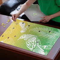Aotearoa Maori Mahuru Tui With Pikawakawa Puzzle Spring Time LT7 - Polynesian Pride