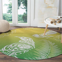 Aotearoa Maori Mahuru Tui With Pikawakawa Round Carpet Spring Time LT7 - Polynesian Pride