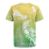 Aotearoa Maori Mahuru Tui With Pikawakawa Rugby Jersey Spring Time LT7 - Polynesian Pride