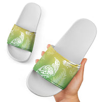 Aotearoa Maori Mahuru Tui With Pikawakawa Slide Sandals Spring Time LT7 - Polynesian Pride