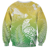 Aotearoa Maori Mahuru Tui With Pikawakawa Sweatshirt Spring Time LT7 - Polynesian Pride