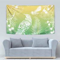 Aotearoa Maori Mahuru Tui With Pikawakawa Tapestry Spring Time LT7 - Polynesian Pride
