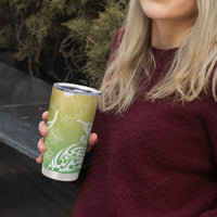 Aotearoa Maori Mahuru Tui With Pikawakawa Tumbler Cup Spring Time LT7 - Polynesian Pride
